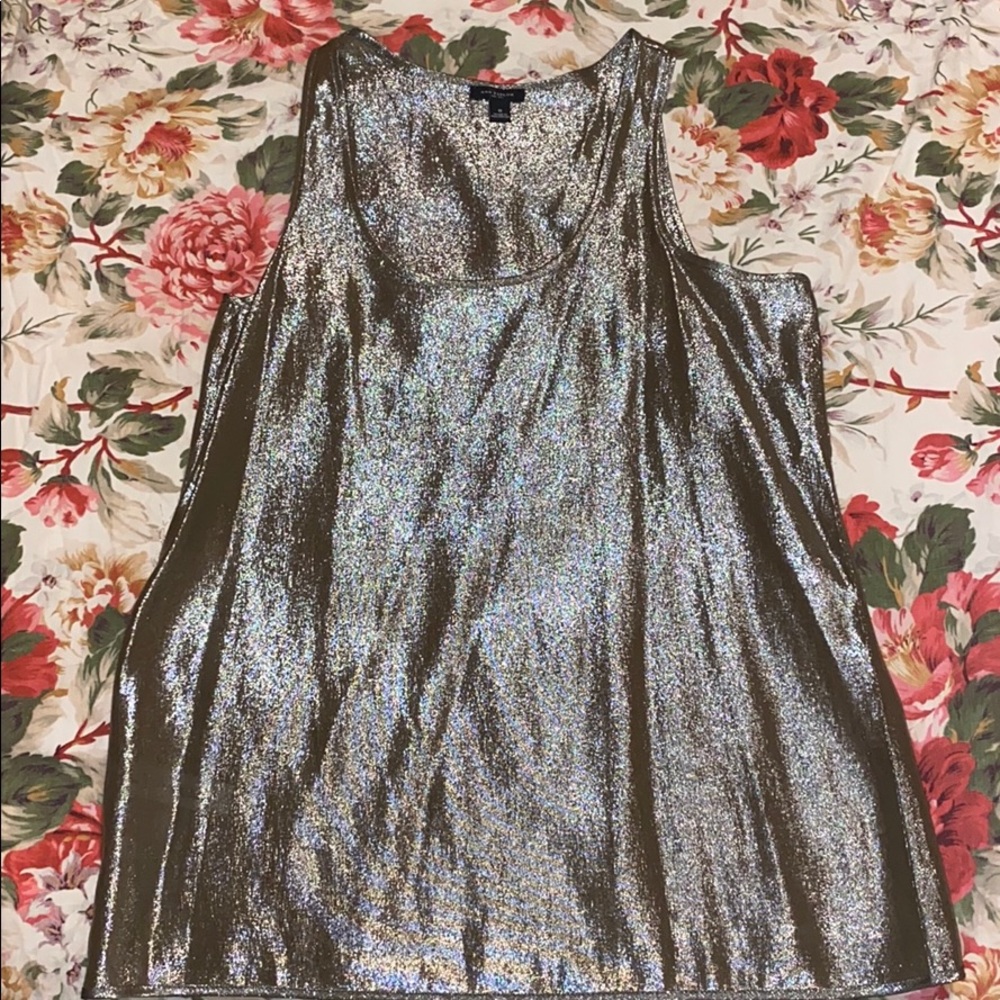 Metallic Sleeveless Top Perfect for the Holidays